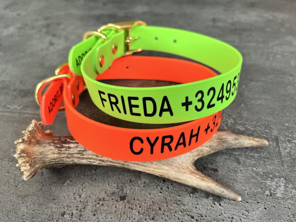 Biothane collar WITH PRINT, 19mm (buckle)